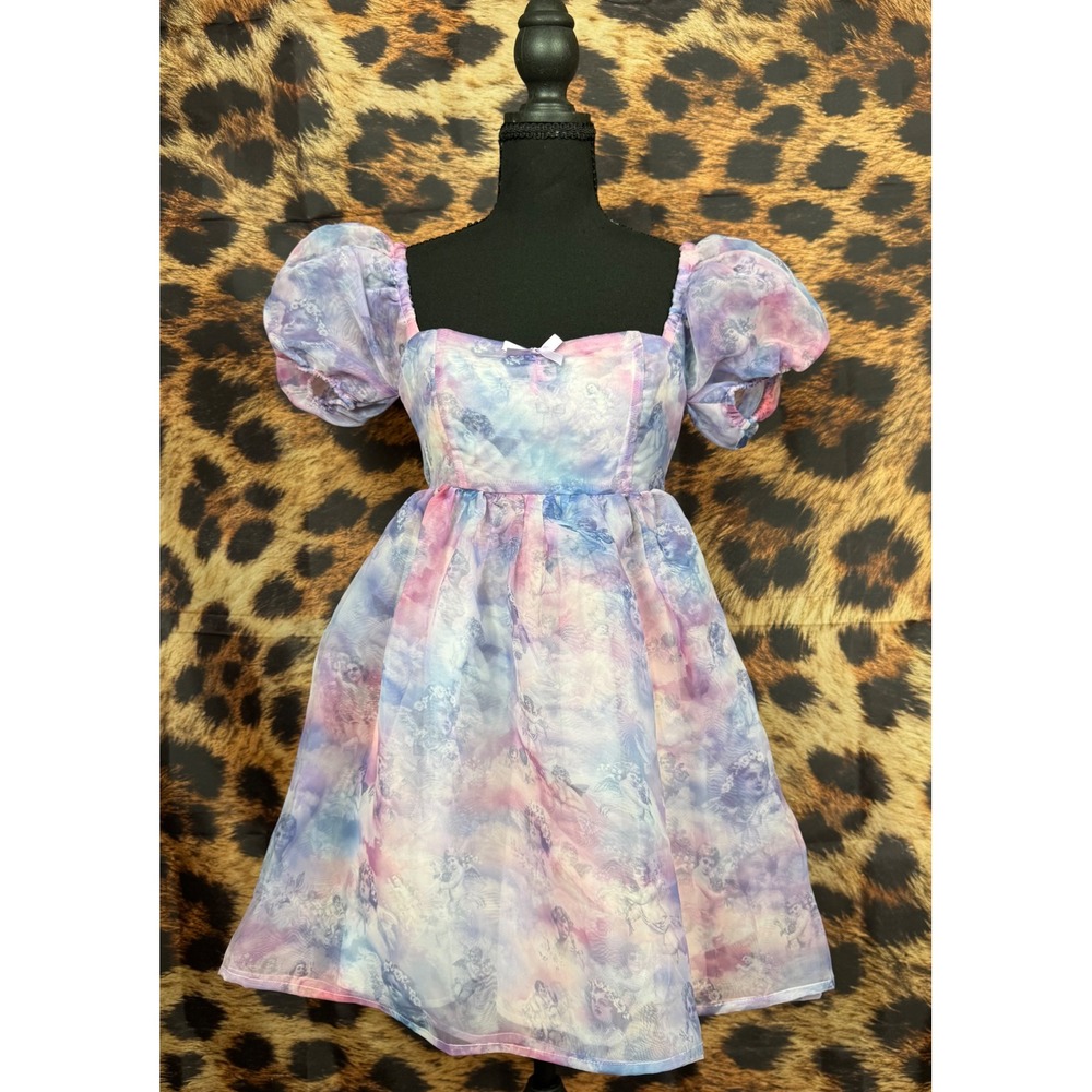NWT Sugar Thrillz On Cloud Nine Puff Sleeve Mini Dress